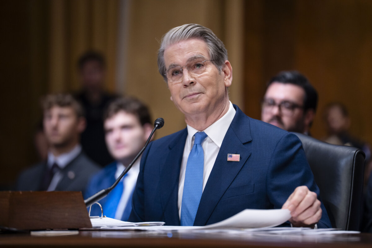 Treasury Secretary Scott Bessent testifies before the Senate Committee on Appropriations in Washington on June 3, 2026. (Madalina Kilroy/The Epoch Times)