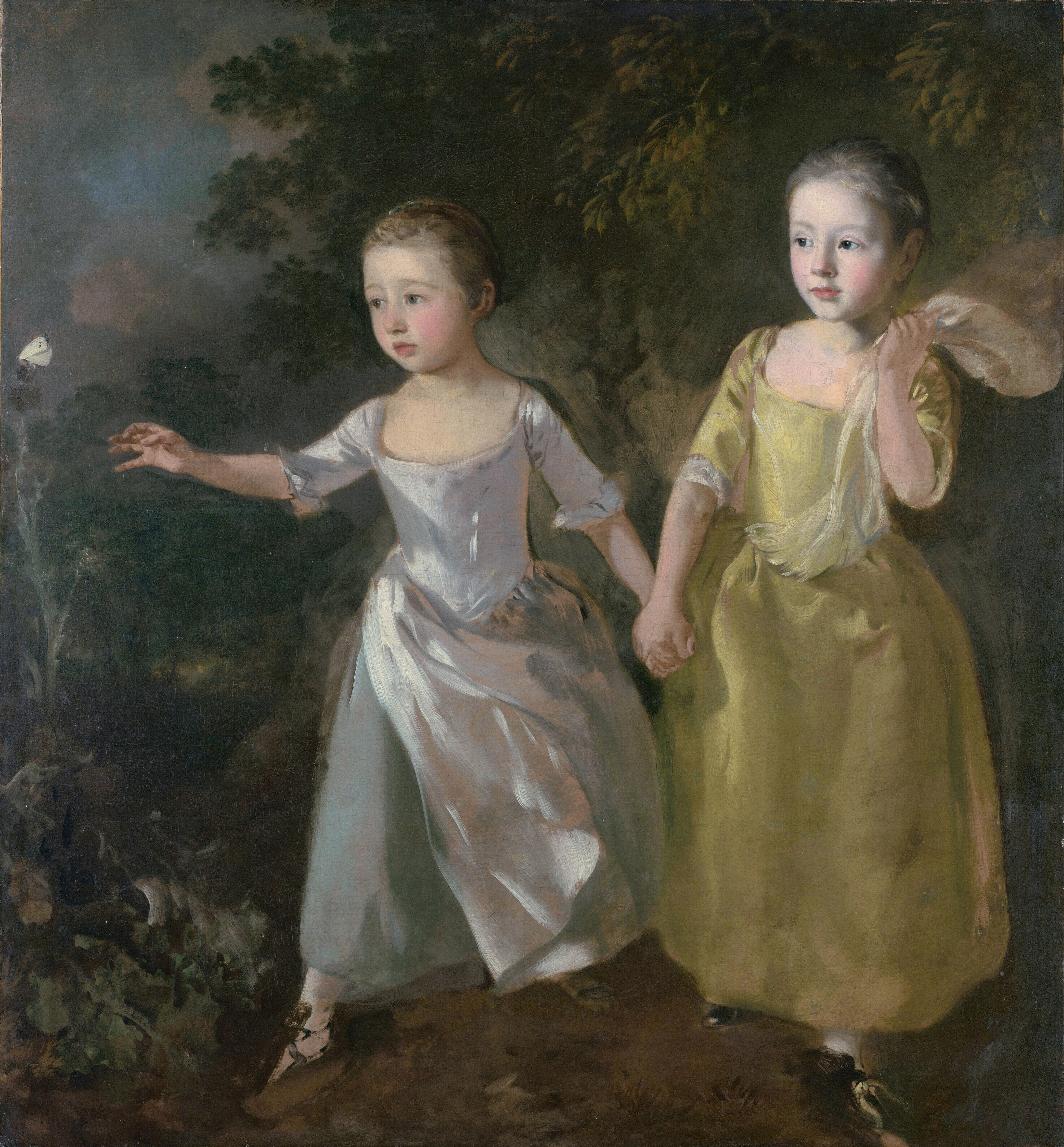 “The Painter’s Daughters Chasing Butterfly,” 1756