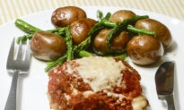 Savory Oven-Baked Chicken Thighs With Roasted Potatoes and Asparagus