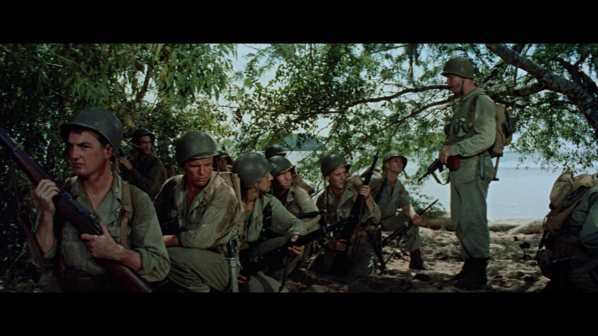 A platoon sets out, in “The Naked and the Dead.” (RKO Radio Pictures)