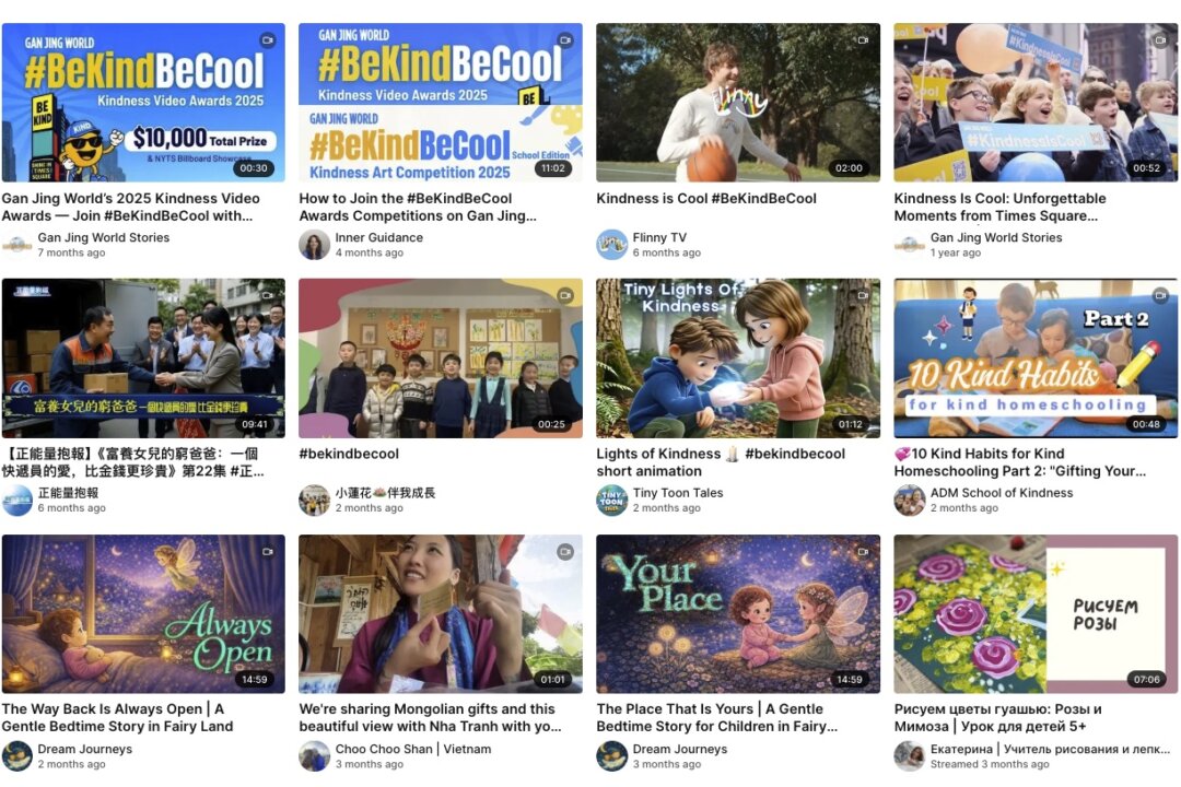 Gan Jing World Announces Winners of Kindness Video Awards