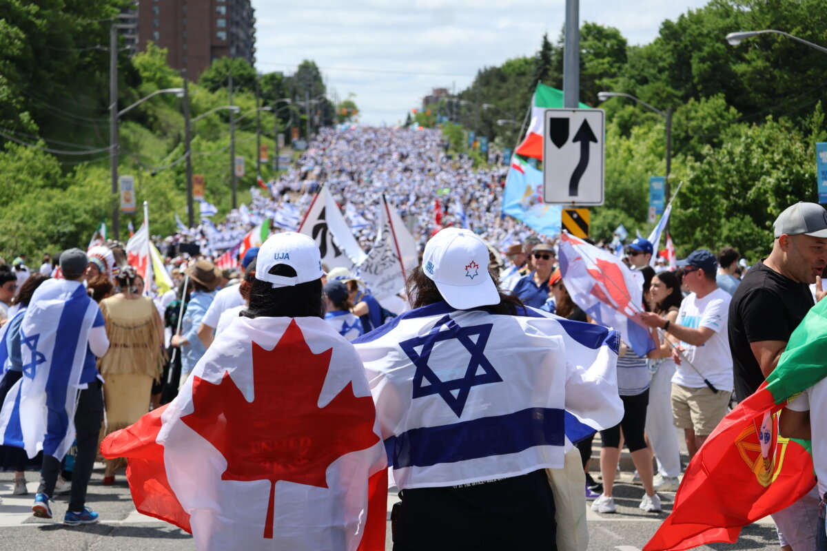 The annual Walk With Israel march in Toronto on June 7, 2026. (Courtesy of UJA)
