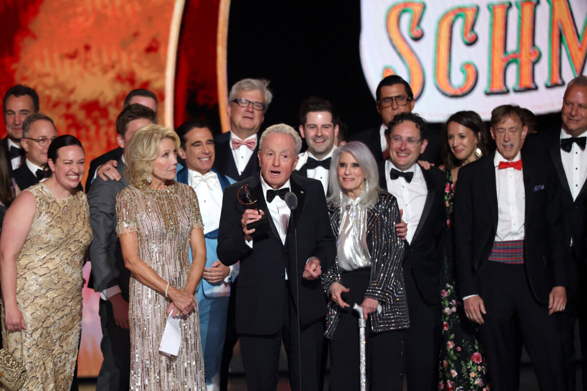 Producer Lorne Michaels receives Best Musical award for Schmigadoon! during the 79th Annual Tony Awards in New York City on June 7, 2026. (Brendan Mcdermid/Reuters)