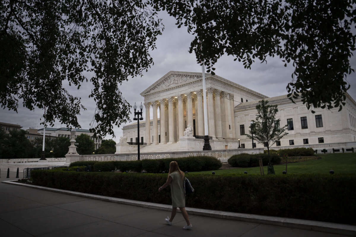 The Supreme Court in Washington on June 9, 2026. (Madalina Kilroy/The Epoch Times)