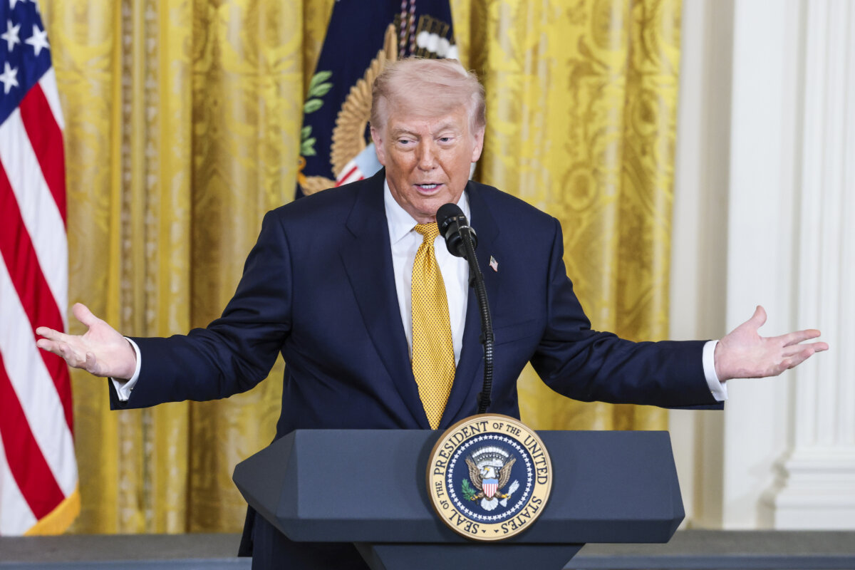 President Donald Trump in Washington on May 6, 2026. (Anna Moneymaker/Getty Images)
