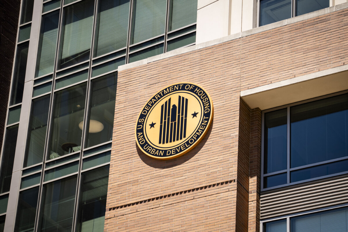 The U.S. Department of Housing and Urban Development in Alexandria, Va., on May 29, 2026. (Madalina Kilroy/The Epoch Times)