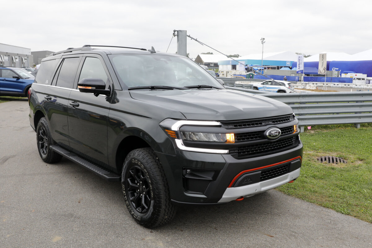 A 2022 Ford Expedition on display at the Motor Bella event in Pontiac, Mich. on Sept. 21, 2021. (Jeff Kowalsky/AFP via Getty Images)