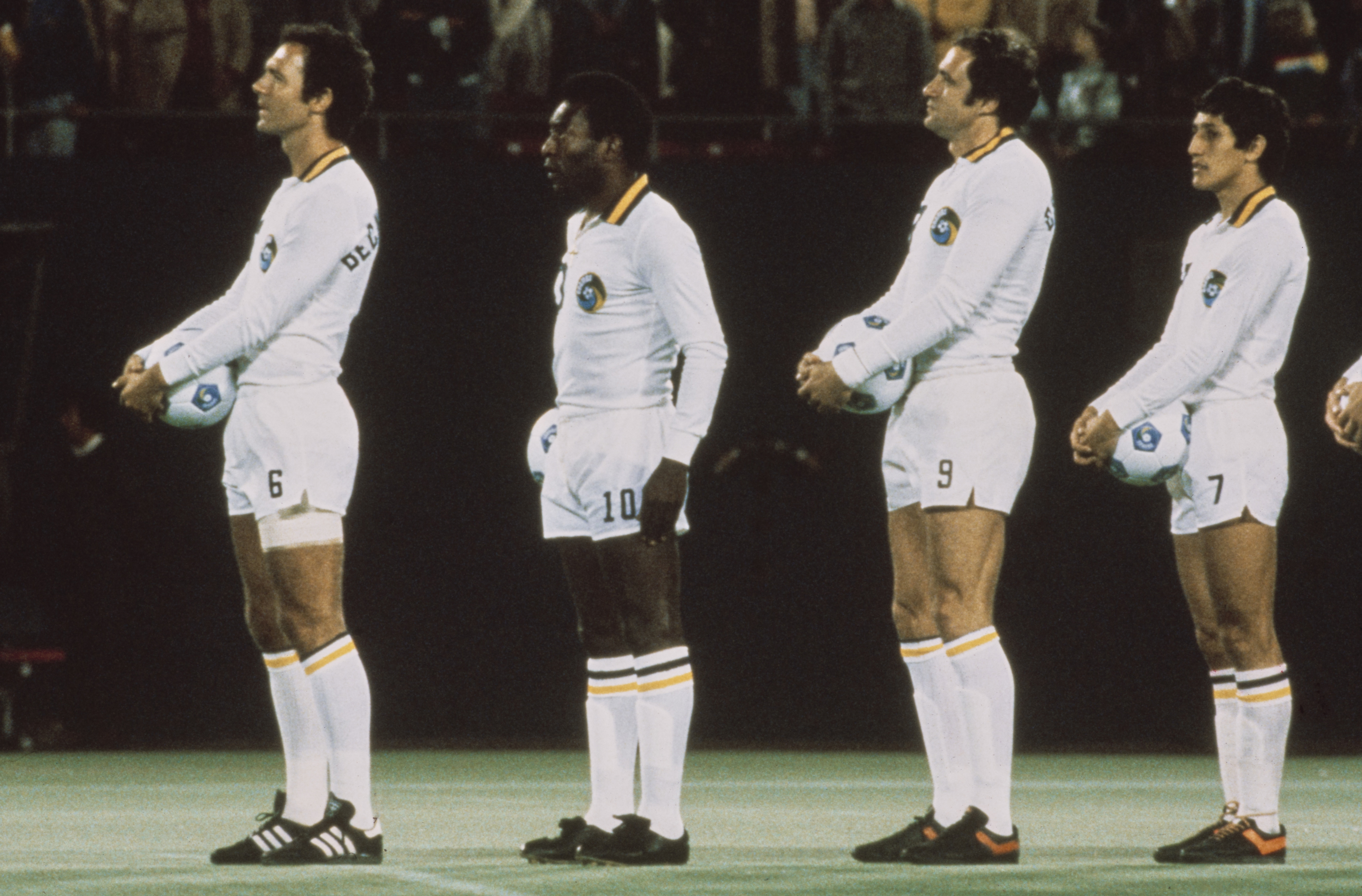 New York Cosmos Players Line Up, 1980
