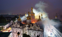 Historic Ukrainian Monastery Damaged in Russian Attack, Kyiv Says