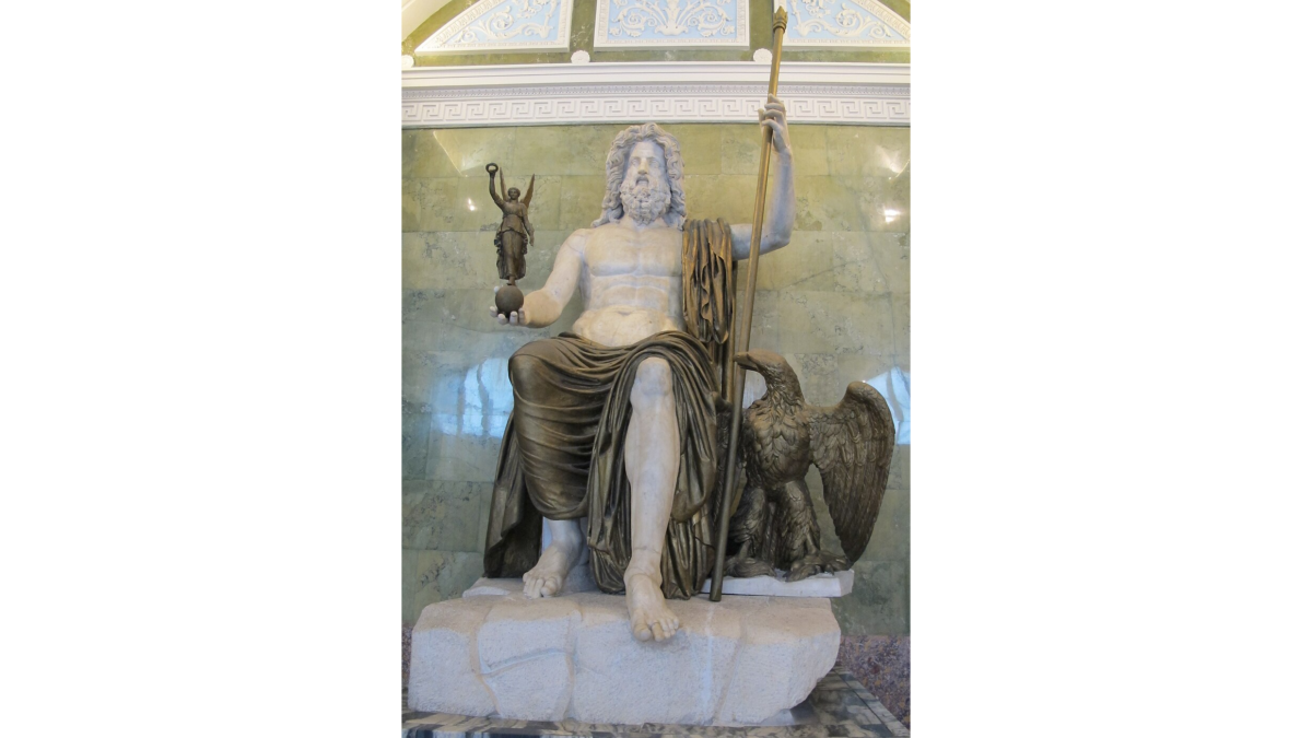 The Statue of Zeus at Olympia was a giant seated figure made by the Greek sculptor Phidias in the 5th century B.C. (saliko/CC BY SA-3.0)