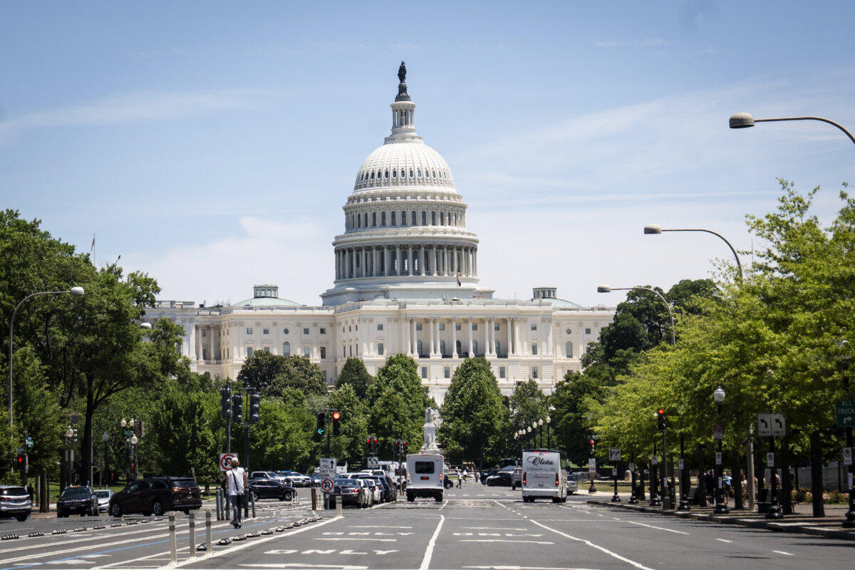 The U.S. Capitol on June 16, 2026. (Madalina Kilroy/The Epoch Times)