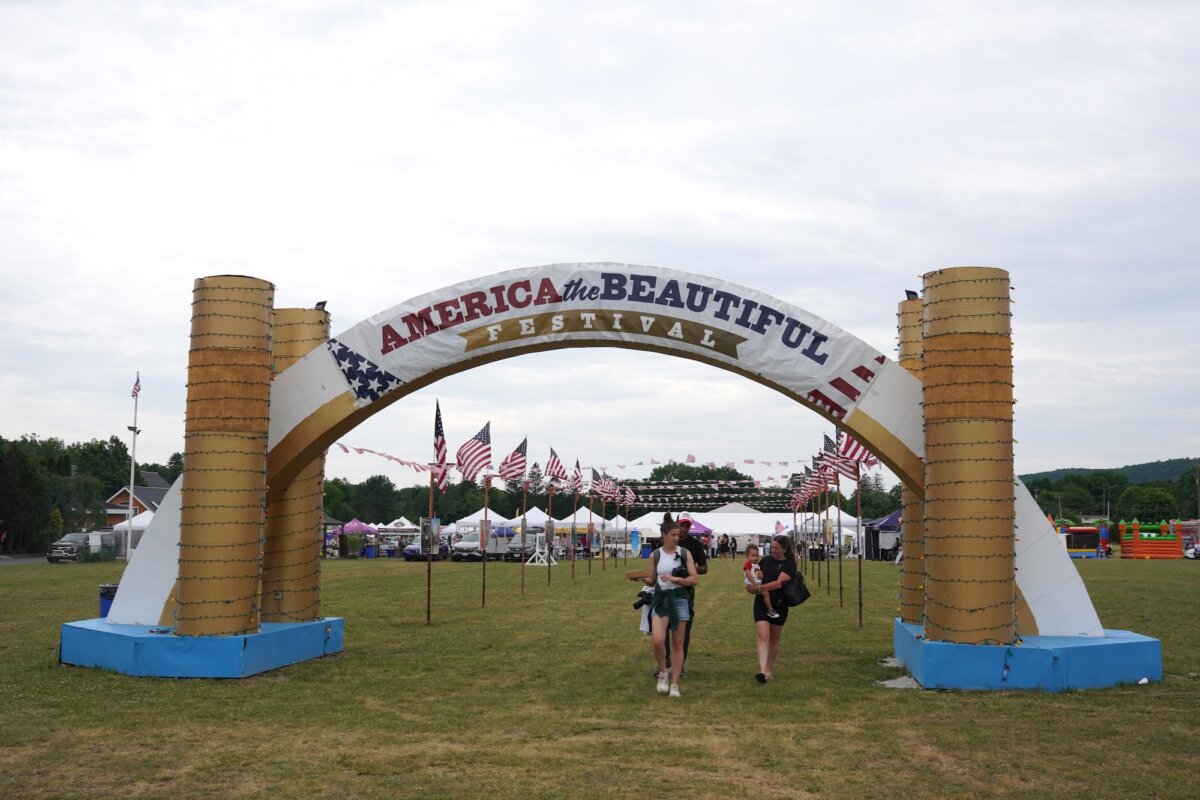 The America the Beautiful festival in Port Jervis, N.Y., on June 14, 2026. (Oliver Mantyk/The Epoch Times)