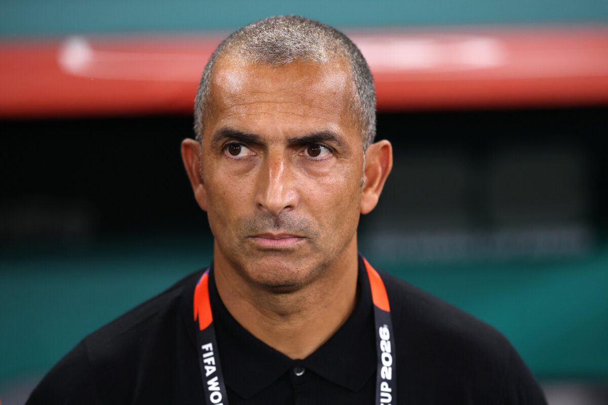 Sabri Lamouchi, head coach of Tunisia, looks on before the FIFA World Cup 2026 Group F match between Sweden and Tunisia at Monterrey Stadium on June 14, 2026 in Monterrey, Mexico. (Photo by Luke Hales/Getty Images)