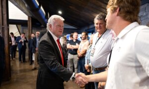 Georgia GOP Senate Candidate Mike Collins Holds Runoff Election Night Party