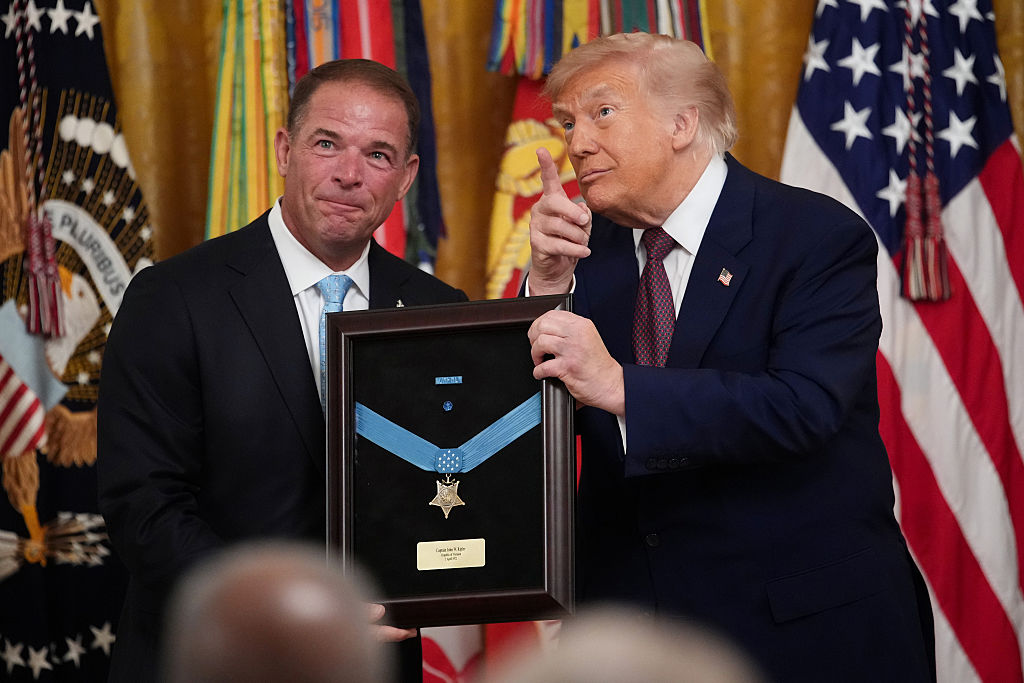 President Trump Awards Medal Of Honor To Vietnam Vet Marine Major James Capers Jr.