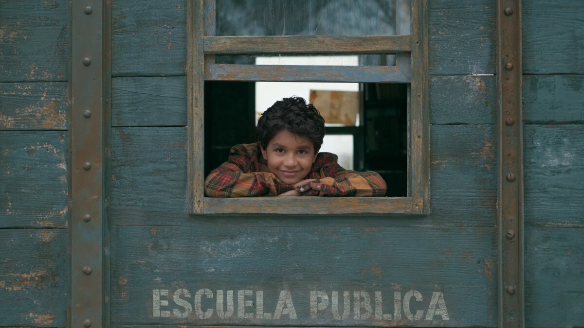 Ikal (Kaarlo Isaacs) at school, in “Where the Tracks End.” (Netflix)