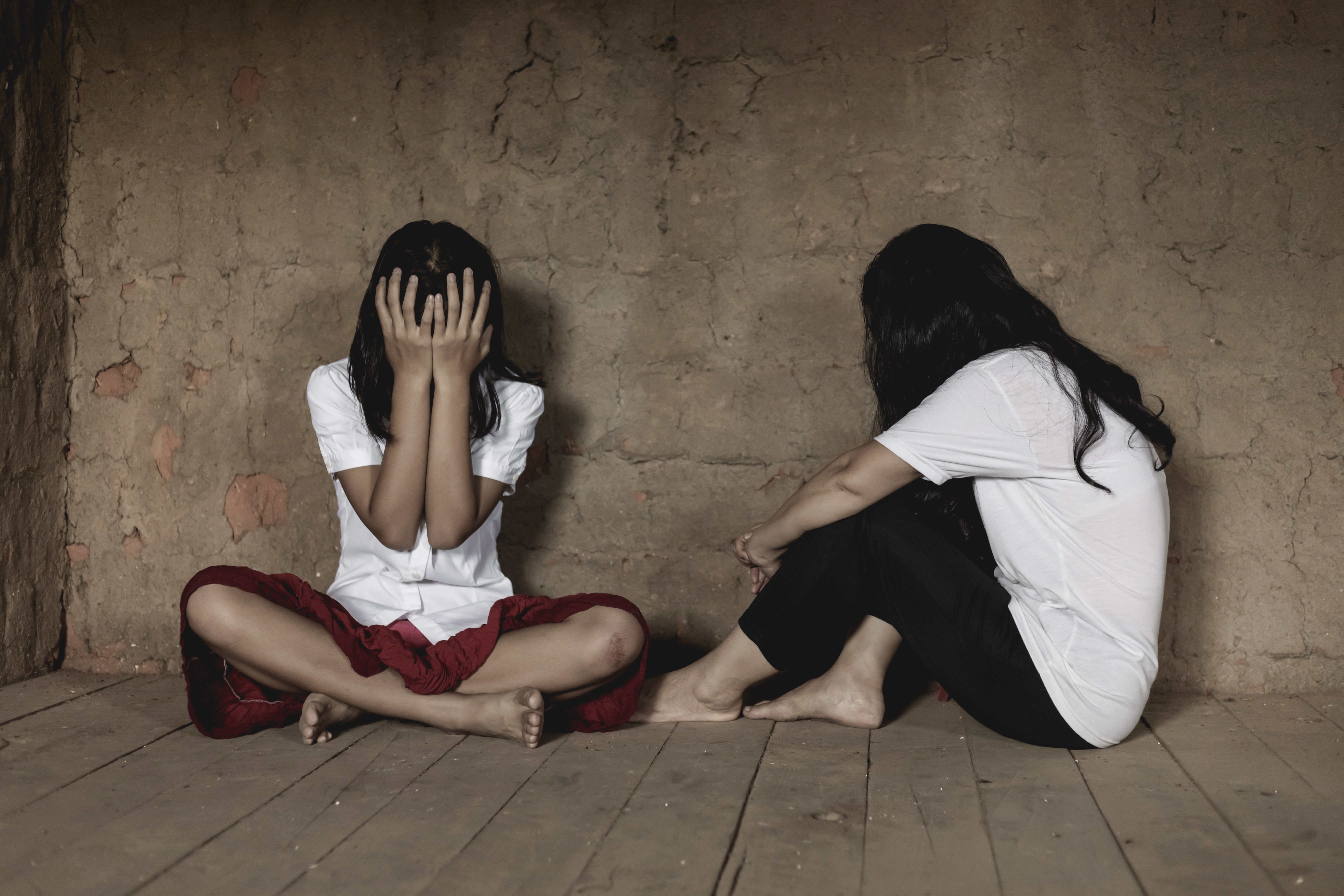 Womens,Of,Victim,In,The,Room,,Prostitution,Or,Human,Trafficking