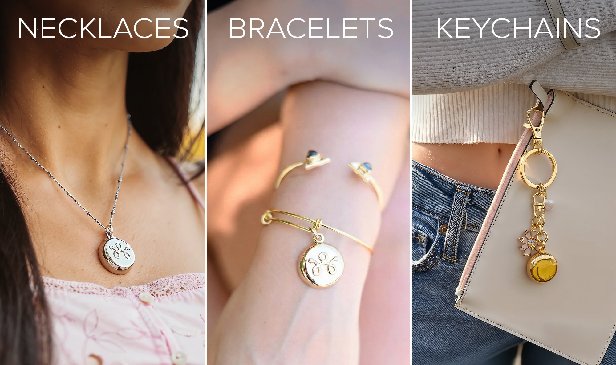 InvisaWear, partnered with ADT, is a discreet piece of jewelry with a hidden “panic button” inside – all you need to do is click it twice to get help instantly.
