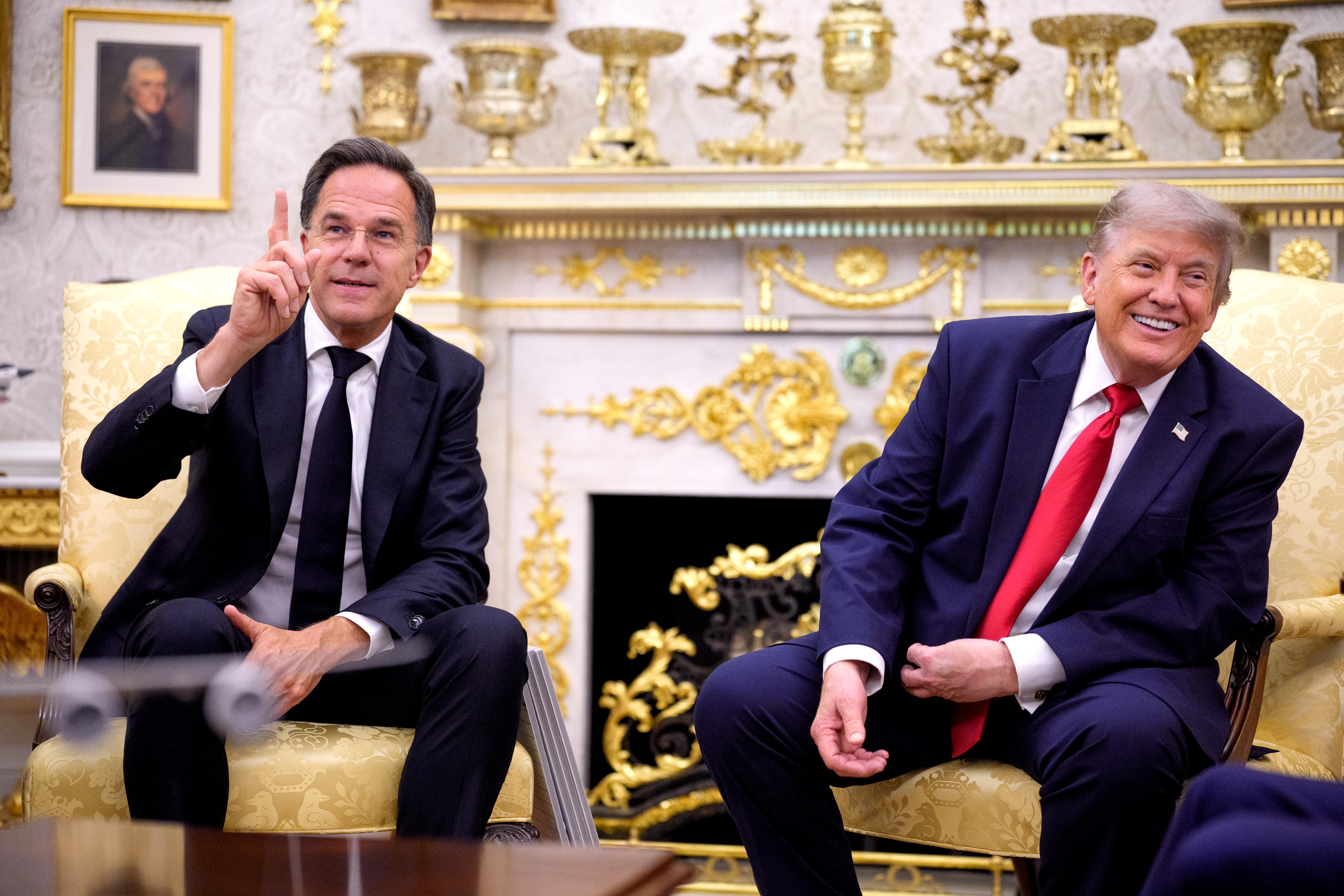 President Trump Meets With NATO Secretary-General Mark Rutte In The Oval Office