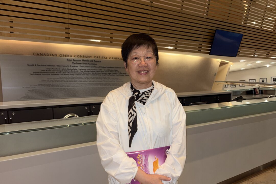 A former journalist for China's military newspaper, who chose to remain anonymous, attended Shen Yun at the Four Seasons Centre for the Performing Arts in Toronto on June 25, 2026. (Xinxin Teng/The Epoch Times)
