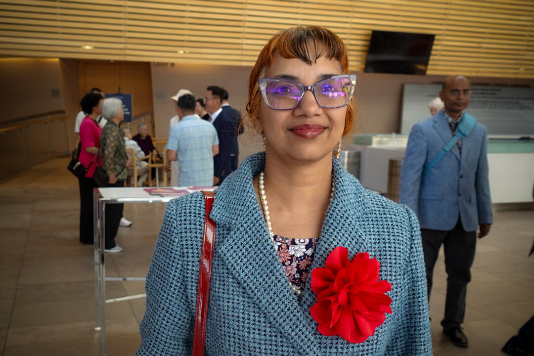 Rekha Narasimhan attends Shen Yun Performing Arts for the first time at the Four Seasons Centre for the Performing Arts in Toronto, Canada, on June 27, 2026. (Daniella Wollensak/The Epoch Times)