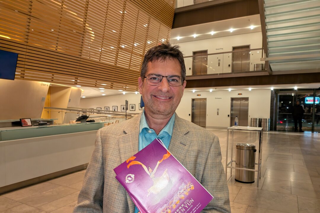 James O'Grady attends Shen Yun Performing Arts at the Four Seasons Centre for the Performing Arts in Toronto, Canada, on June 27, 2026. (Charlie Lu/The Epoch Times)