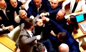 Brawl Breaks Out in Georgian Parliament During Prime Minister’s Annual Report
