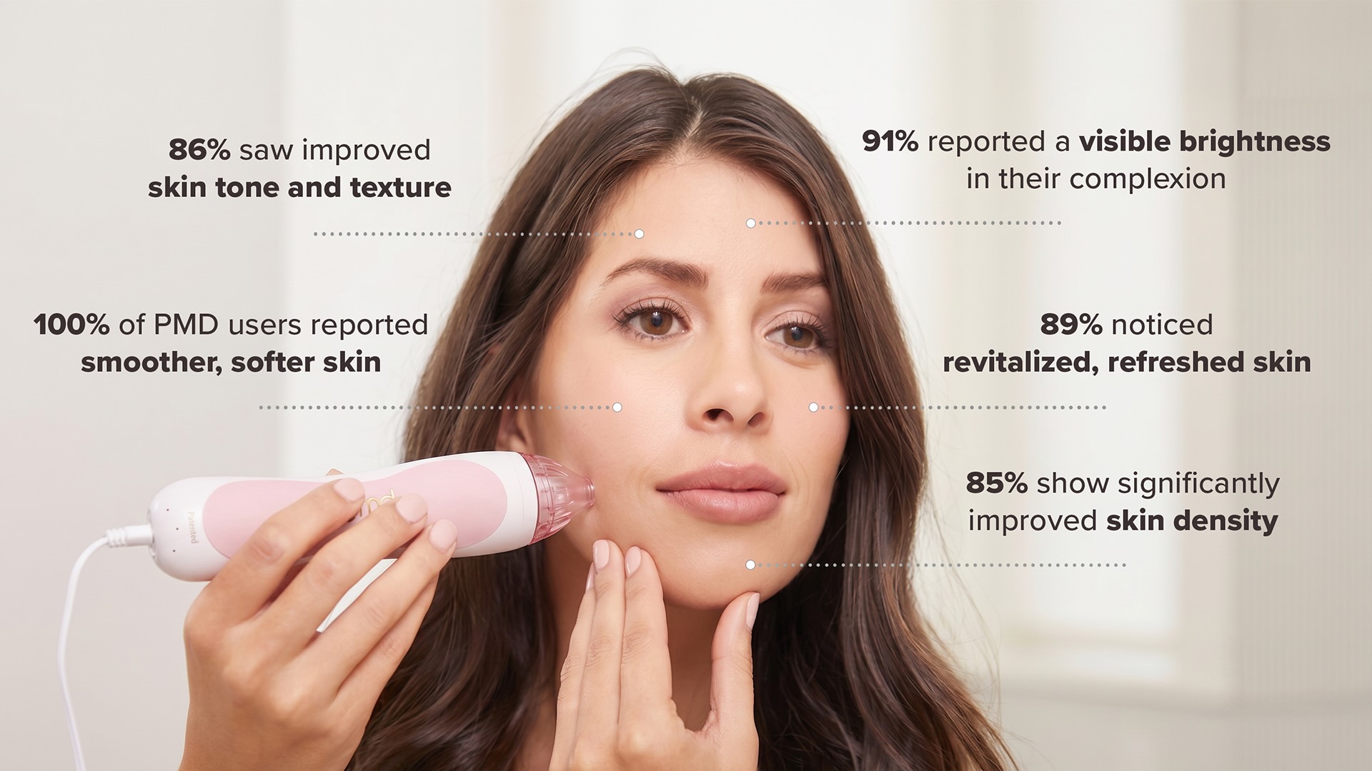 PMD Personal Microderm triggers cell regeneration, promotes natural collagen production, and reveals a fresher, brighter complexion for anyone.