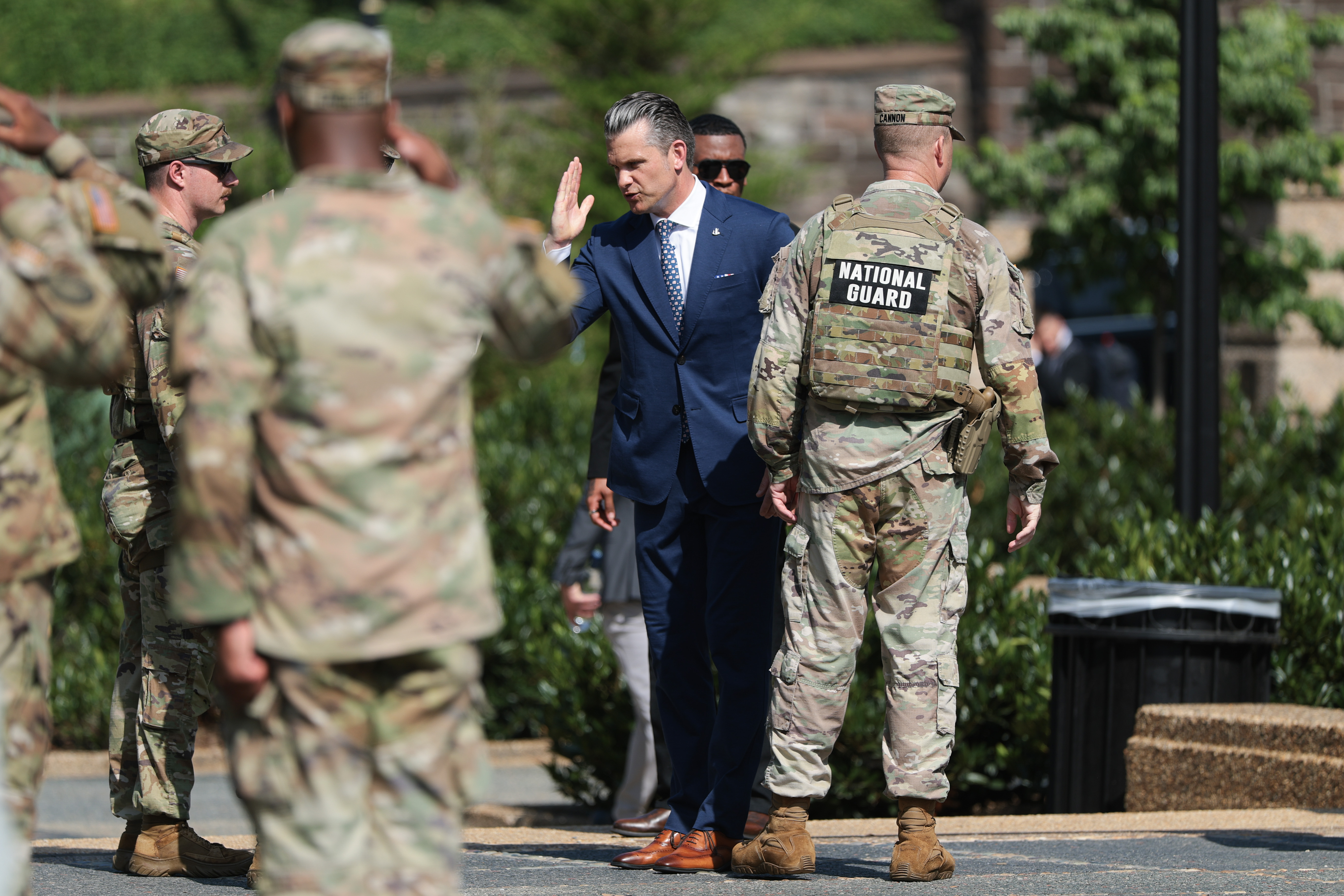 Secretary Hegseth Hosts a DC Safe And Beautiful Task Force Ceremony At Meridian Hill Park