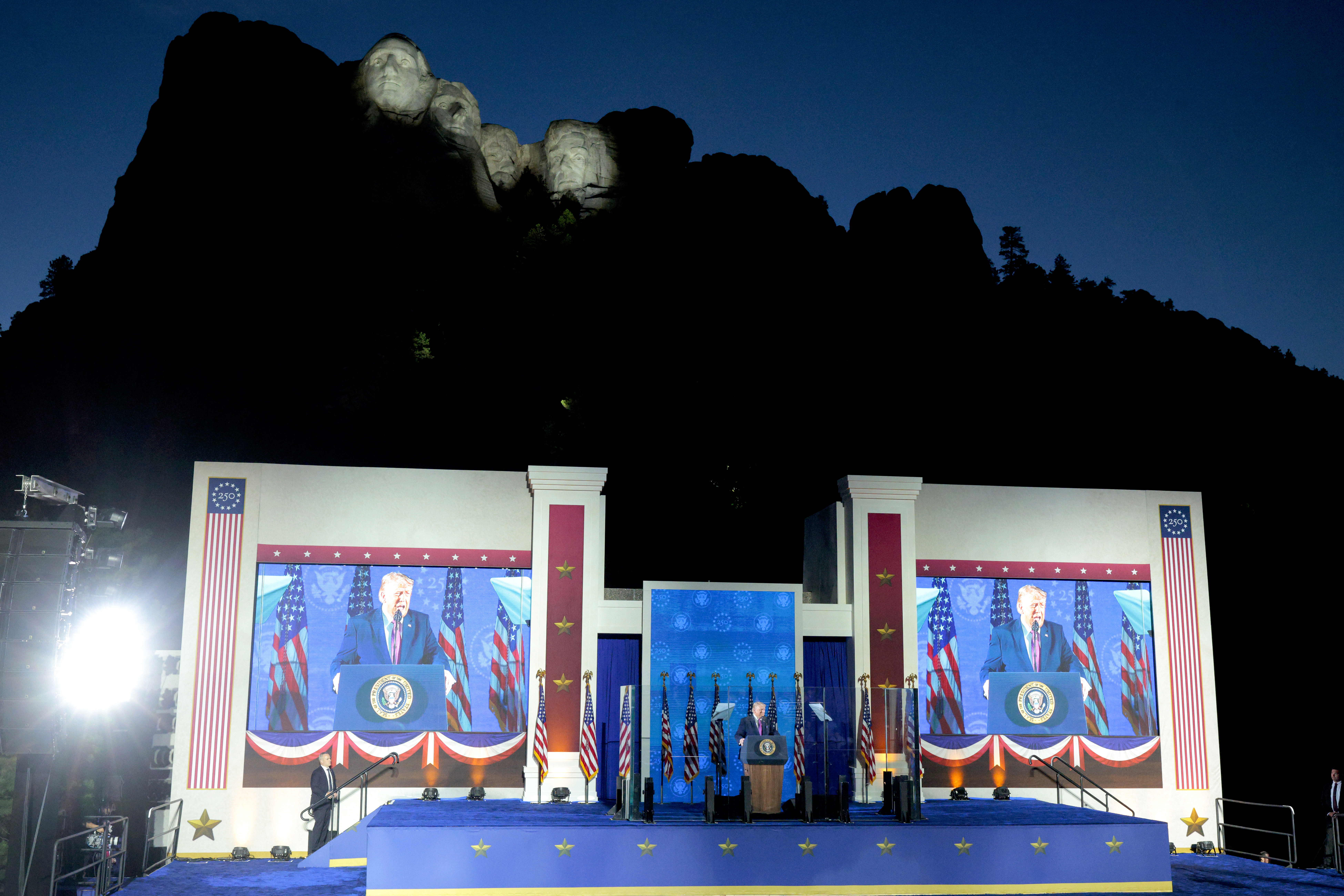 Trump Speaks at America’s 250th Anniversary Event at Mount Rushmore