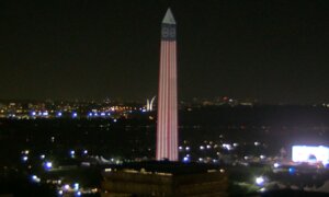 Washington Monument Projections for Freedom 250