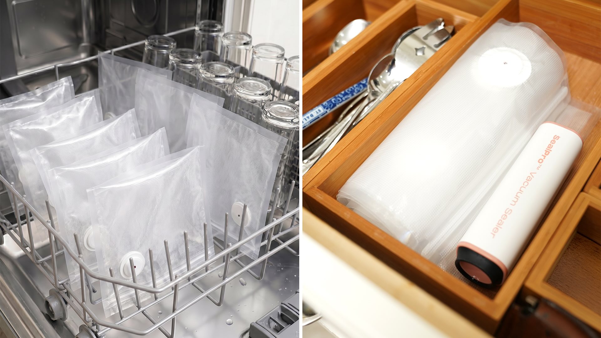 Portable & wireless, SealPro is a powerful vacuum sealer for everything in your home, and it fits in your kitchen drawer.