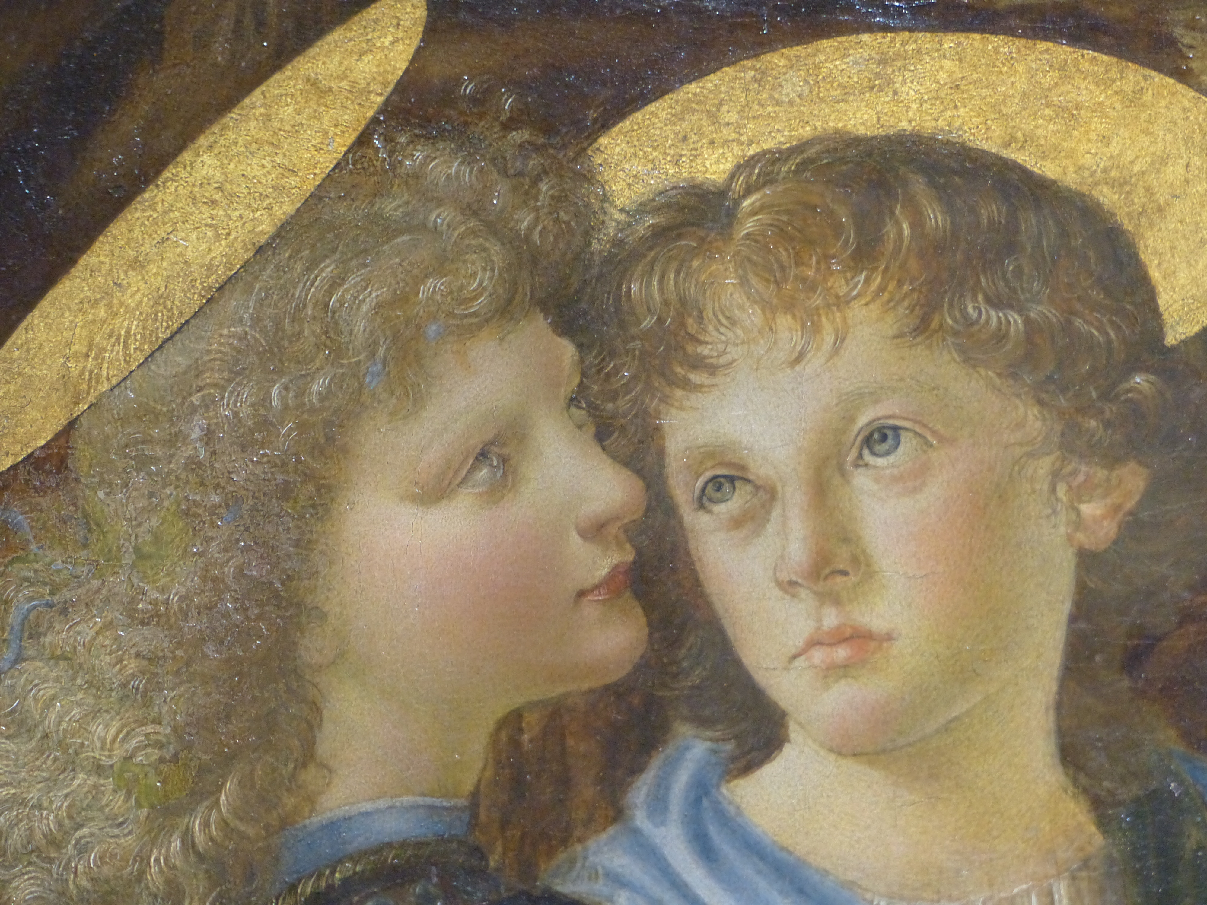 A detail of "The Baptism of Christ,