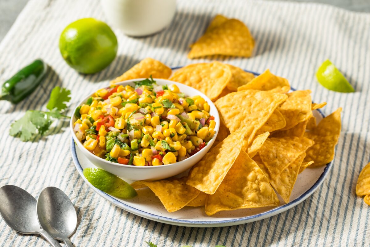 Sweet, smoky, and fresh, this salsa adds a refreshing flavor that pairs well with spiced meats and beans. (Brent Hofacker/Shutterstock)