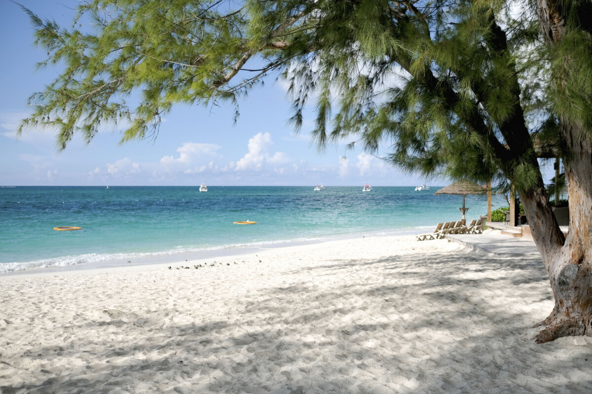 A beach in Providenciales, Turks and Caicos Islands, on Sept. 25, 2016. (Dimitrios Kambouris/Getty Images)