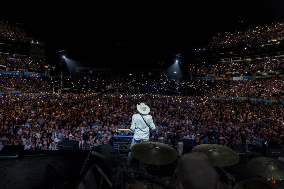 Alan Jackson officially ended his touring career with the final show of his "Last Call: One More for the Road" tour at Nissan Stadium in Nashville, on June 27, 2026. (John Shearer/Getty Images)
