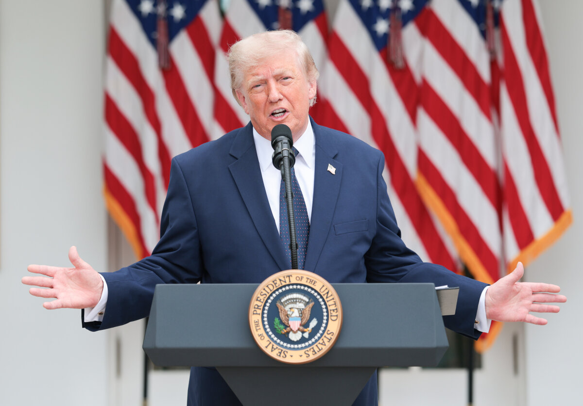 President Donald Trump speaks at the White House in Washington on July 6, 2026. (Anna Moneymaker/Getty Images)