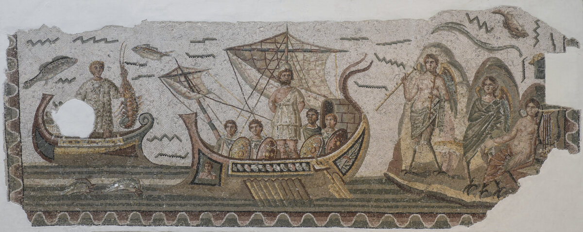 A scene from Homer's "Odyssey." modern creators are attempting to navigate the enticing but artificial promises of generative AI audio tools. Carole Raddato/CC BY-SA 4.0