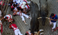 One Runner Gored in the Face at Spain’s San Fermin Bull Run Festival