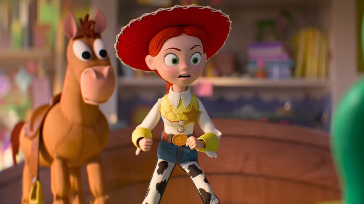A scene from the movie “Toy Story 5.” (Pixar)
