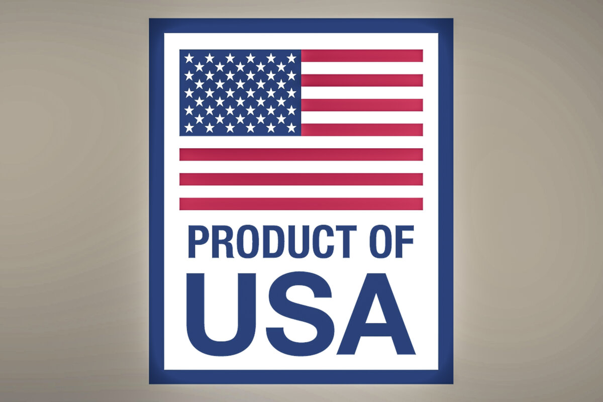 Product of USA label. Courtesy of the USDA