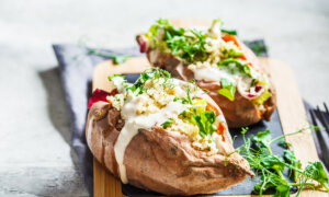 Loaded Sweet Potatoes