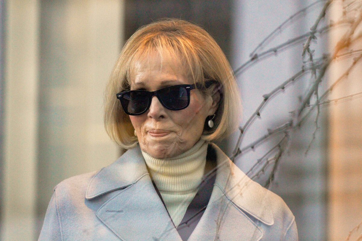 E. Jean Carroll arrives at Manhattan federal court in New York on Jan. 17, 2024. (AP Photo/Eduardo Munoz Alvarez)