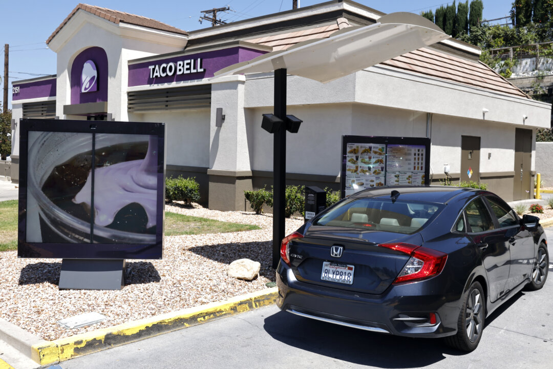 A Taco Bell restaurant in La Cañada Flintridge, Calif., on July 14, 2026. (Mario Tama/Getty Images)