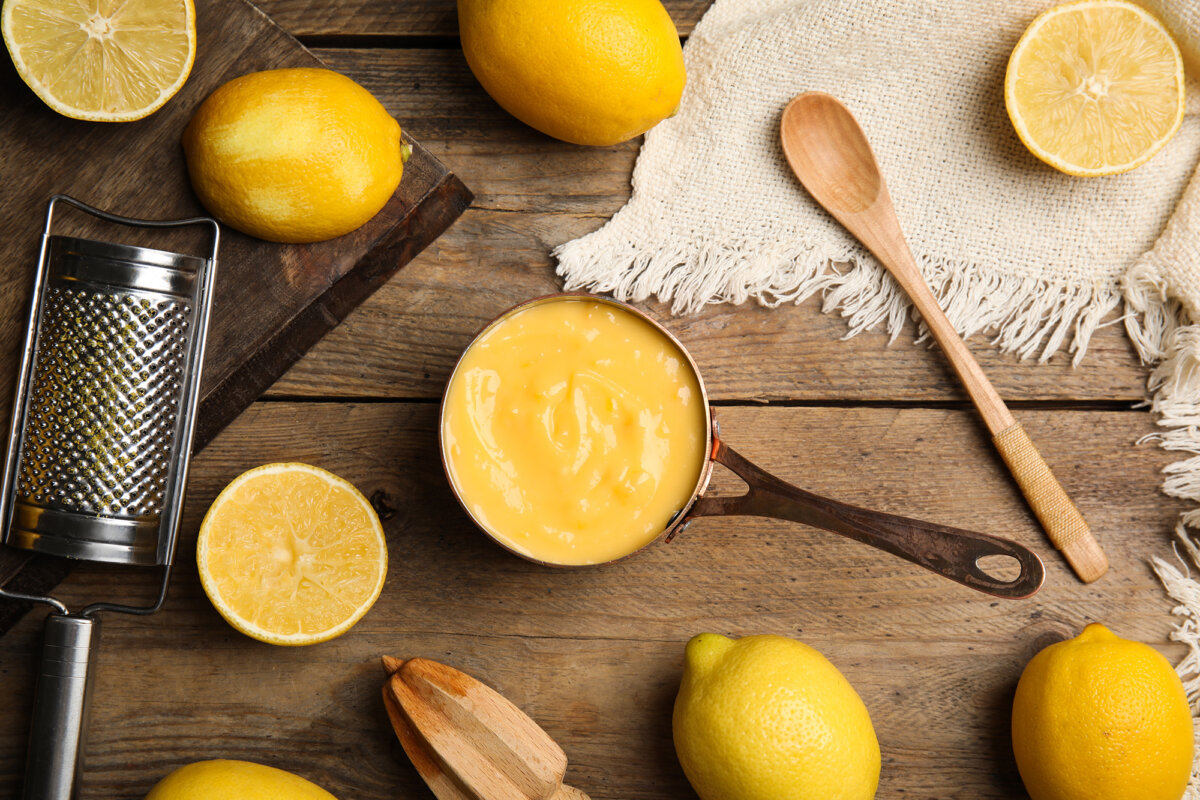 Lemon curd is easy to make and perfect for smearing on some breakfast muffins. (New Africa/Shutterstock)