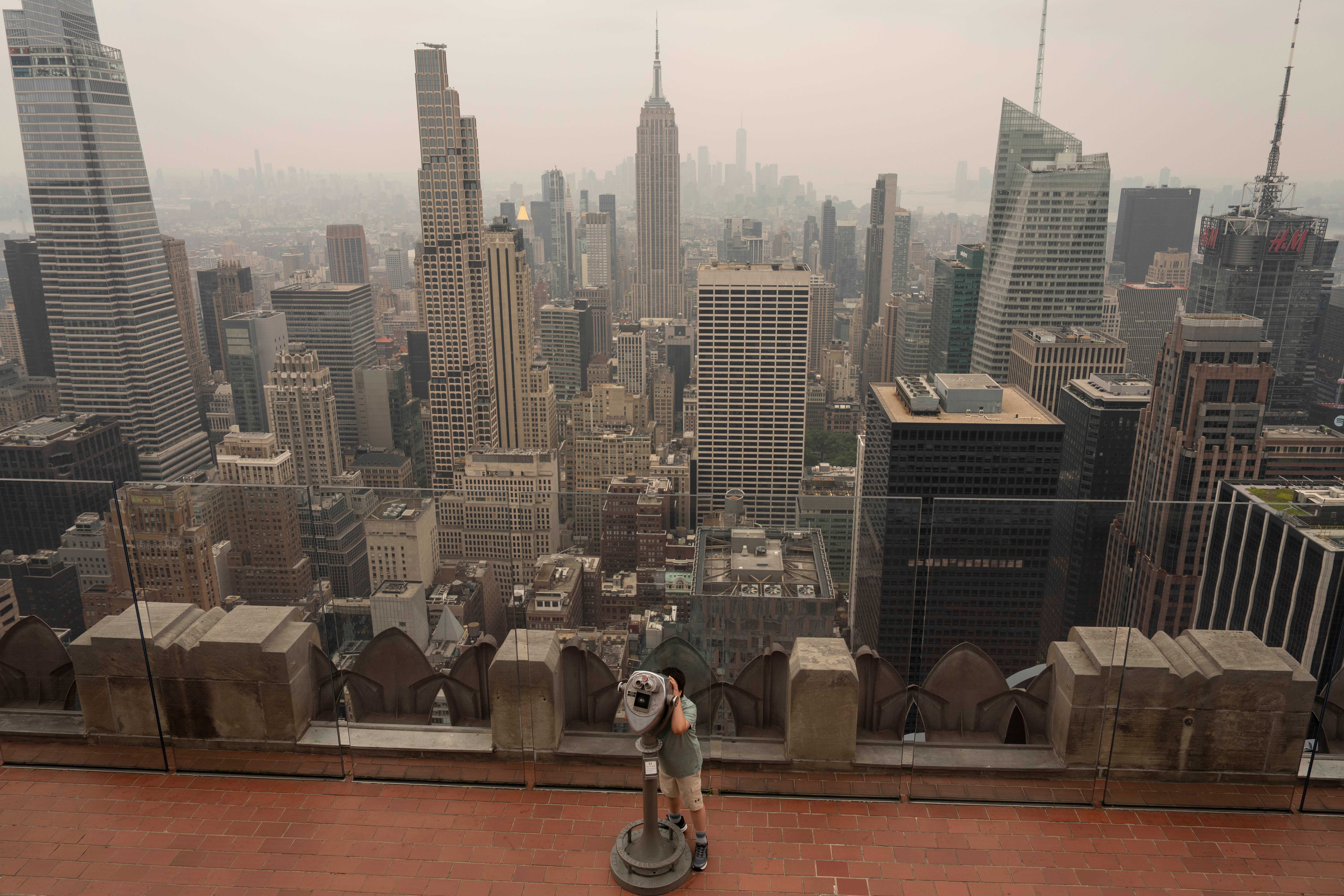 New York Climate Wildfires Smoke