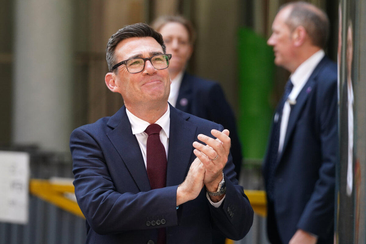 Andy Burnham, the newly declared leader of Britain’s governing Labour Party, leaves after a Labour Party leadership special conference in London on July 17, 2026. (Alberto Pezzali/AP Photo)