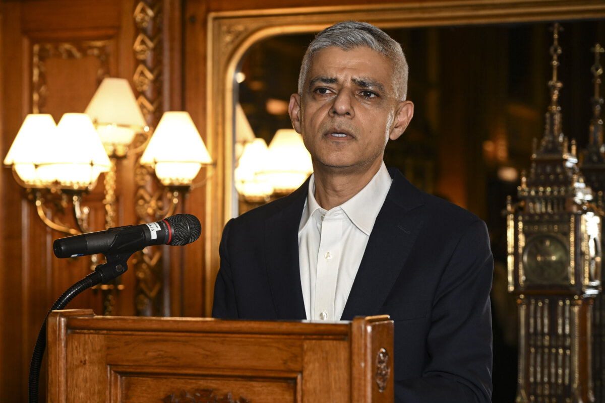 Mayor of London Sadiq Khan attends at the Houses of Parliament in London, England, on January 27, 2026. (Ben Montgomery/Getty Images)
