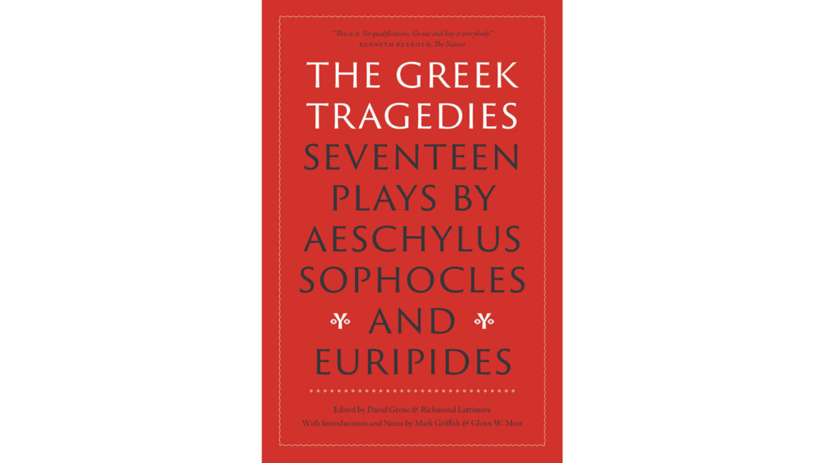 This recently published reissue of a collection of ancient Greek tragedies is famously edited originally by the late David Grene and Richmond Lattimore.