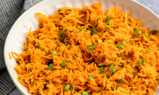 French Grated Carrot Salad With Lemon Dijon Vinaigrette